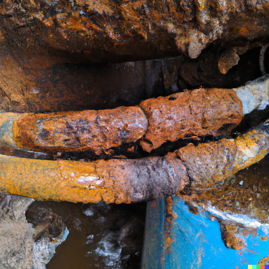 Locate rust and corrosion in underground cables